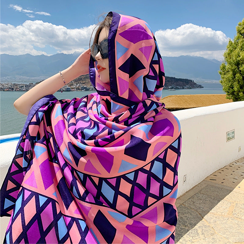 Sanya Seaside Holiday Shawl Scarf Scarf Women's Summer Travel
