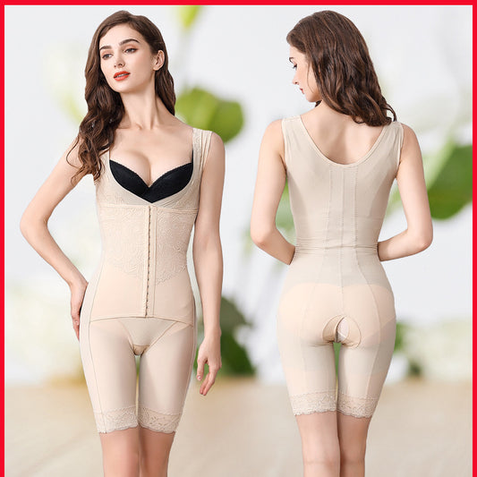 Enhanced Caffeine Postpartum Body Shaper With Crotch And Abdomen