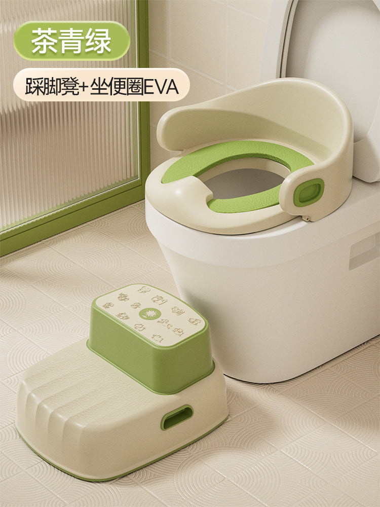 Children's Toilet Seat For Boys And Girls, Special Large Toilet Stool, Seat Cushion And Toilet Rack For Boys And Girls.