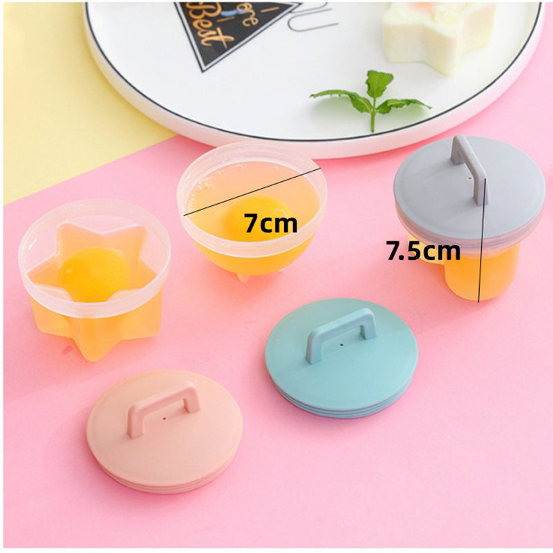 In Stock Household Baby's Breakfast Food Poached Egg Boiled Egg Grinder Heart Cartoon Jelly Pudding Steamed Egg Mould
