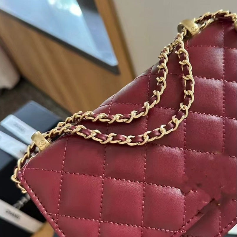 Xiangjia Small Sachet Summer New Woc Fortune Bag Counter Show Genuine Leather Material Crossbody Bag Shoulder Bag