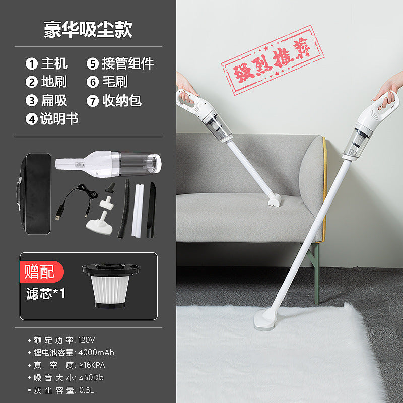 Car Vacuum Cleaner, Wireless Mini Car Vacuum Cleaner, Car Home Dual-purpose Handheld Vacuum Blower, Small Pet Hair Extractor