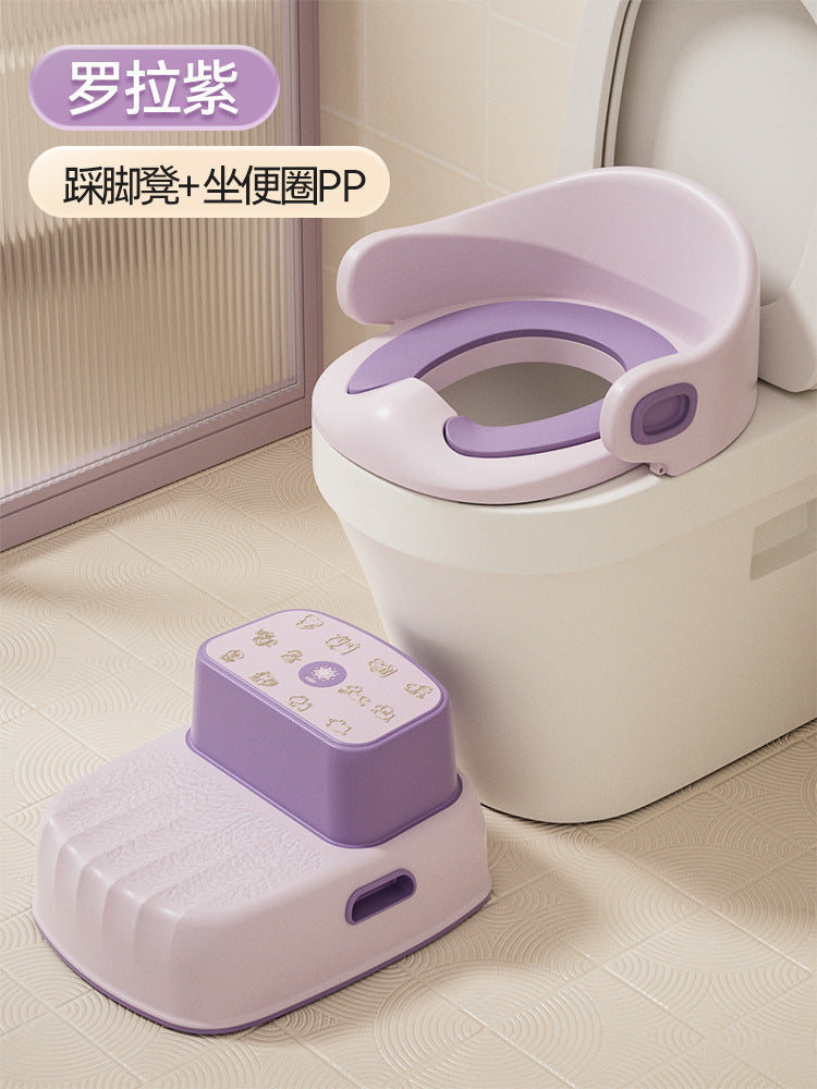 Children's Toilet Seat For Boys And Girls, Special Large Toilet Stool, Seat Cushion And Toilet Rack For Boys And Girls.