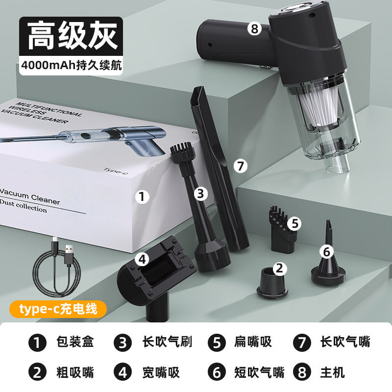 Car Vacuum Cleaner, Wireless Mini Car Vacuum Cleaner, Car Home Dual-purpose Handheld Vacuum Blower, Small Pet Hair Extractor