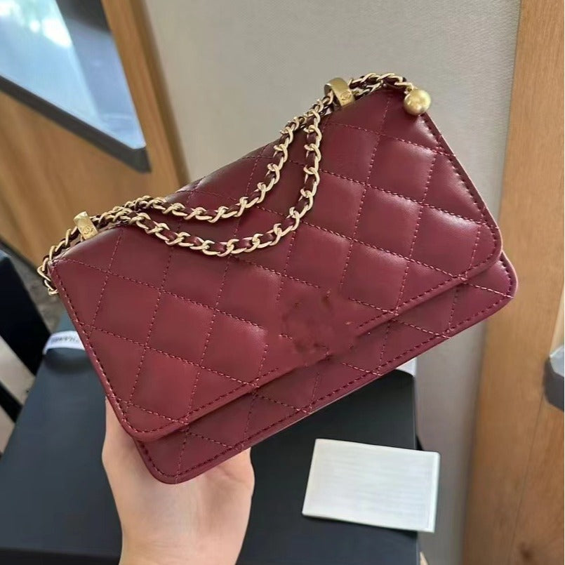 Xiangjia Small Sachet Summer New Woc Fortune Bag Counter Show Genuine Leather Material Crossbody Bag Shoulder Bag