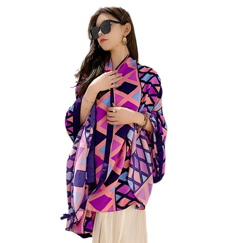 Sanya Seaside Holiday Shawl Scarf Scarf Women's Summer Travel