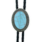 Jade Gem Bolo Tie Polo Neckline Rope Necklace