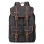 Canvas Backpack Oil Wax Outdoor Travel