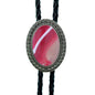 Jade Gem Bolo Tie Polo Neckline Rope Necklace