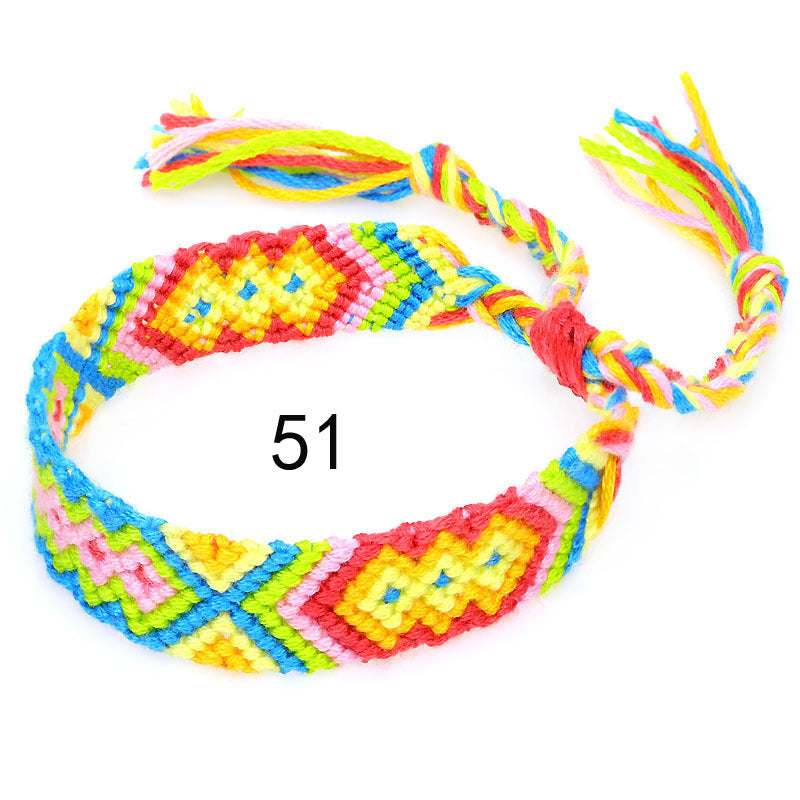 Nepal Ethnic Style Woven Rainbow Bracelet
