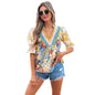 Chiffon Casual All-matching Printed Top For Women