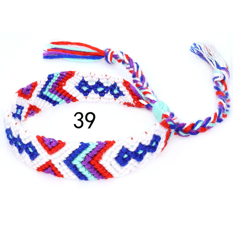 Nepal Ethnic Style Woven Rainbow Bracelet