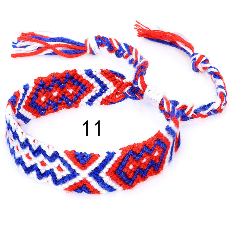 Nepal Ethnic Style Woven Rainbow Bracelet