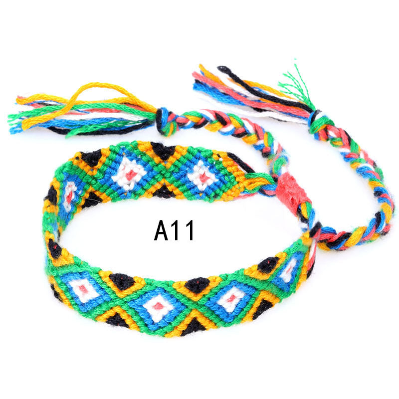 Nepal Ethnic Style Woven Rainbow Bracelet