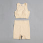 Ladies Yoga Wear Sports Bra Shorts Set