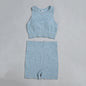 Ladies Yoga Wear Sports Bra Shorts Set