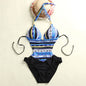 European And American One-piece Two-color Optional Gather To Show Thin Ladies Swimming