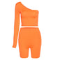 Ladies strapless sports suit