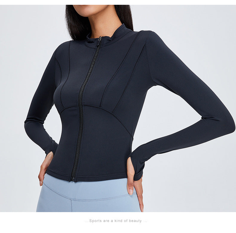 Sports top ladies fitness jacket
