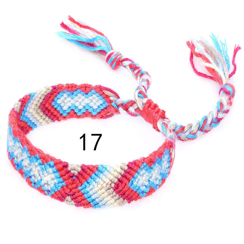 Nepal Ethnic Style Woven Rainbow Bracelet