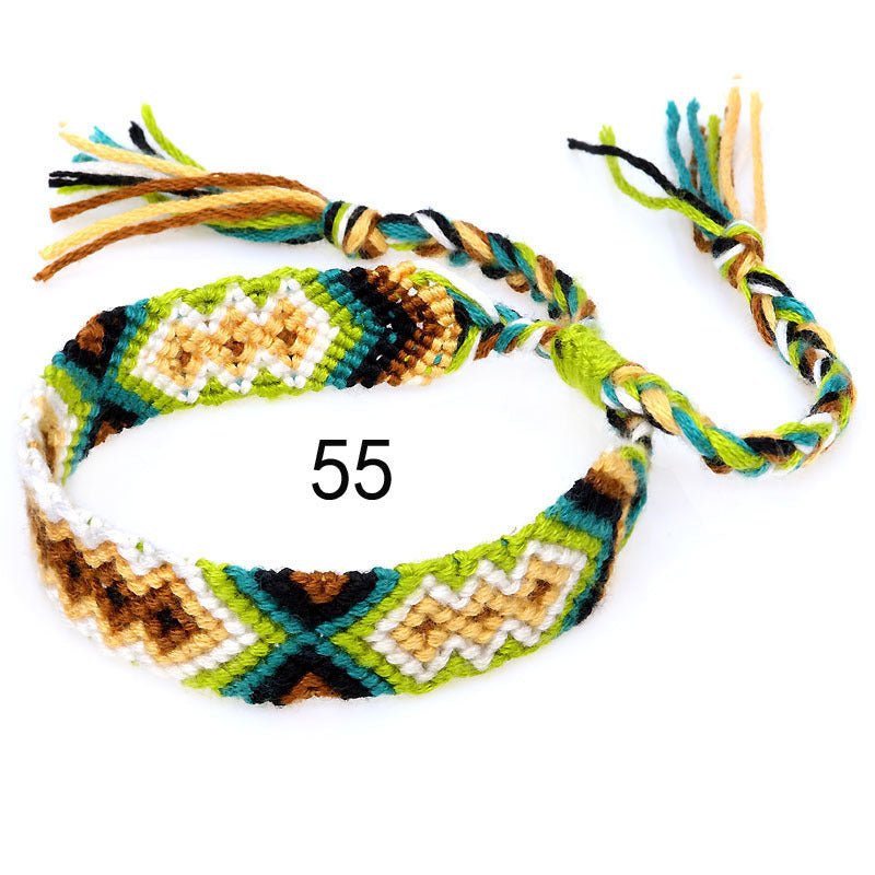 Nepal Ethnic Style Woven Rainbow Bracelet