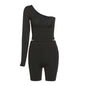 Ladies strapless sports suit