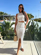 Women's Fashion New Beach Front Slit Suit