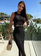 Women's Fashion New Beach Front Slit Suit