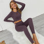 Tight long sleeve suit ladies sports suit