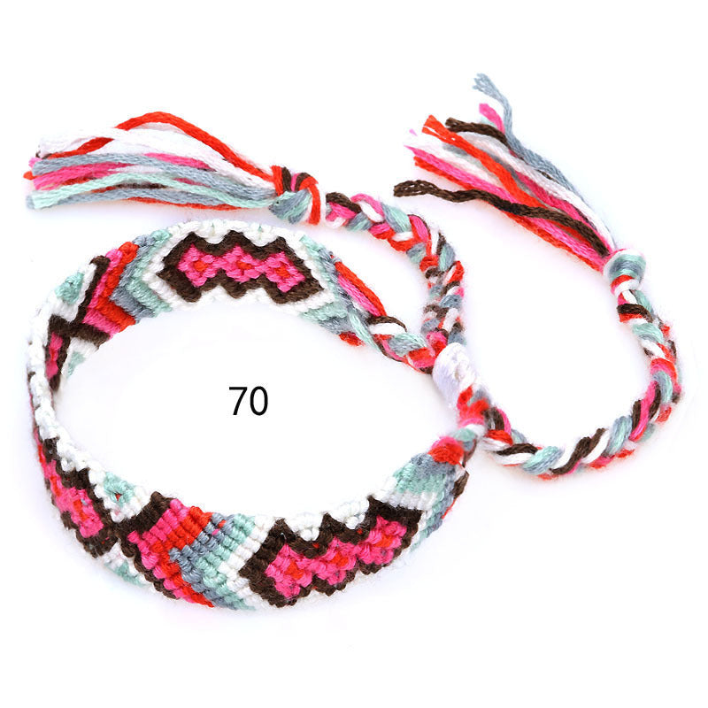Nepal Ethnic Style Woven Rainbow Bracelet