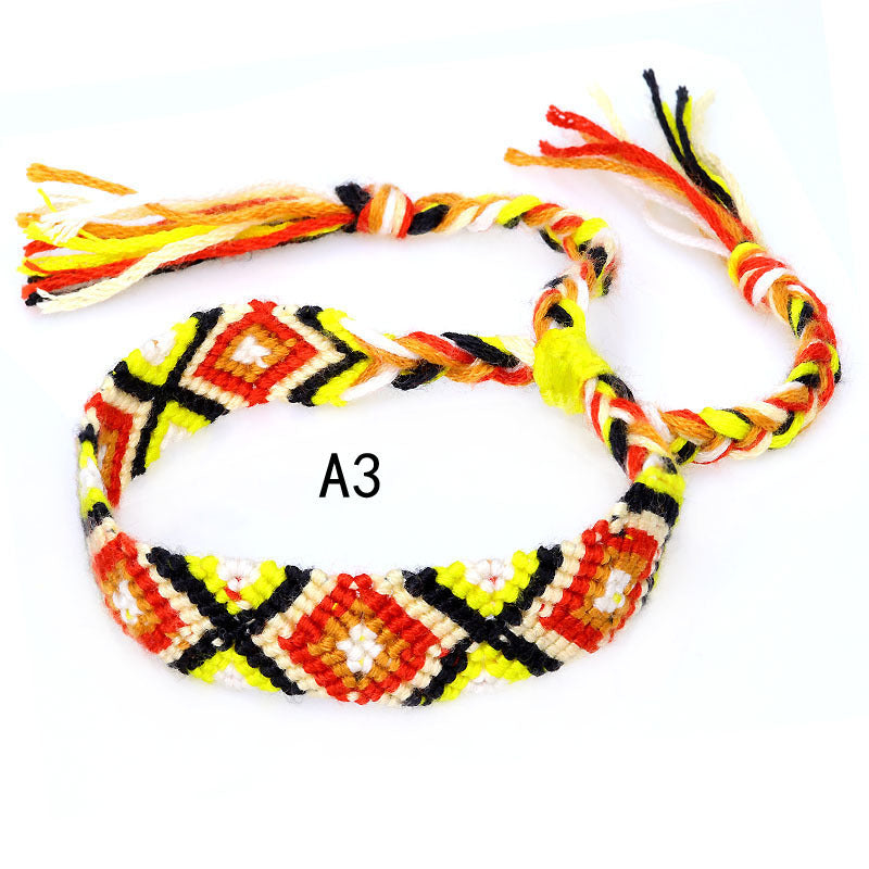 Nepal Ethnic Style Woven Rainbow Bracelet