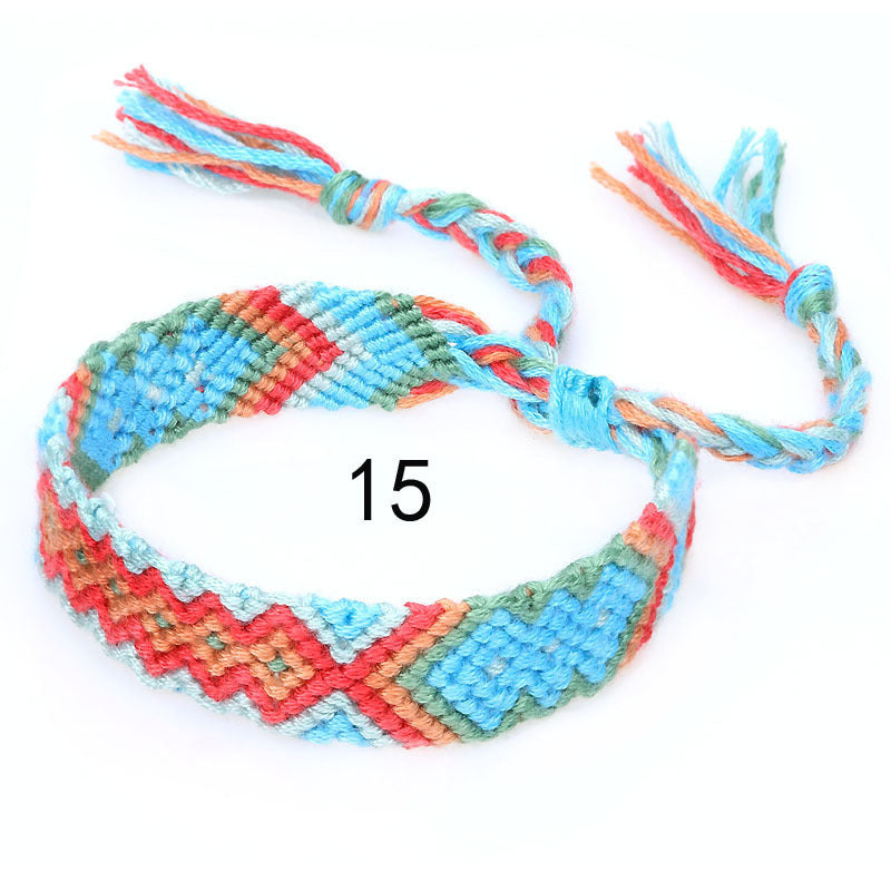 Nepal Ethnic Style Woven Rainbow Bracelet