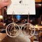 French Black Diamond Exaggerated Earrings Personality
