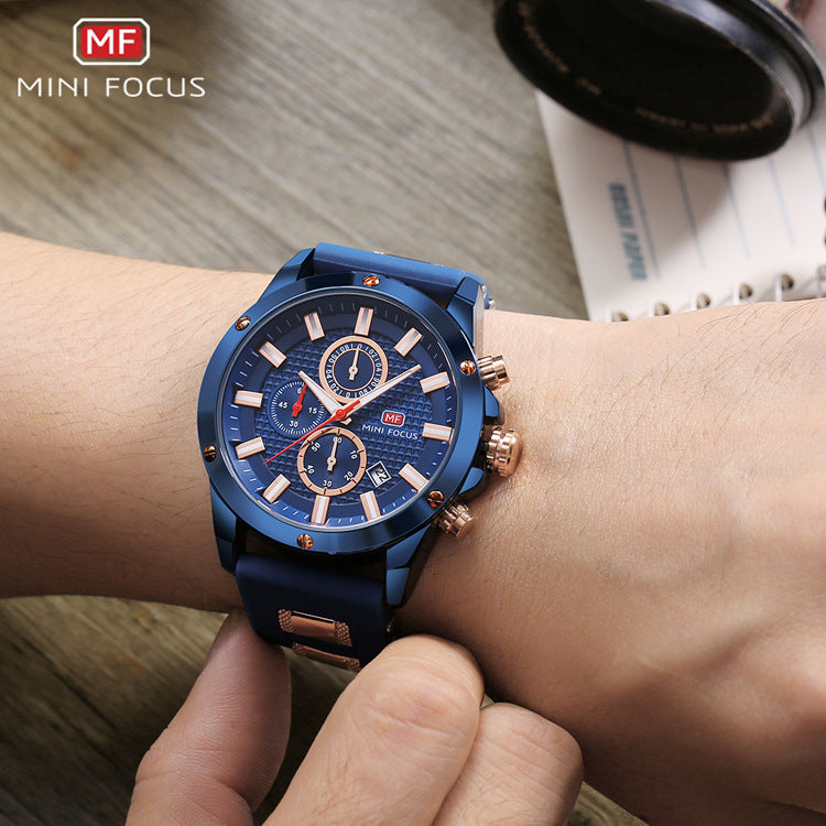 MINIFOCUS Brand Watch Waterproof Quartz Watch Luminous Men&#039;s Watch Cross-border Explosion Sports Men&#039;s Watch 0089G