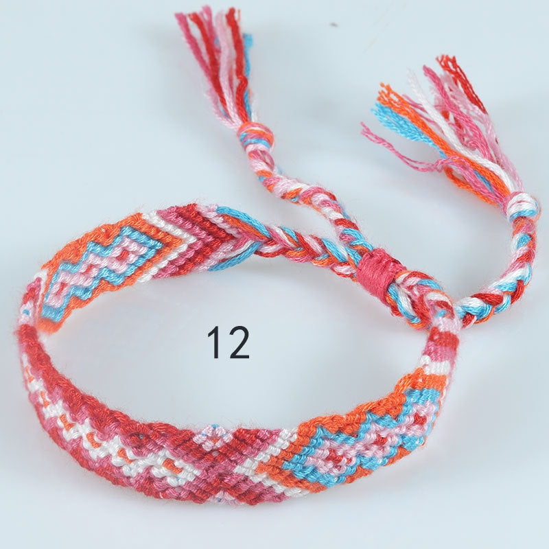 Nepal Ethnic Style Woven Rainbow Bracelet