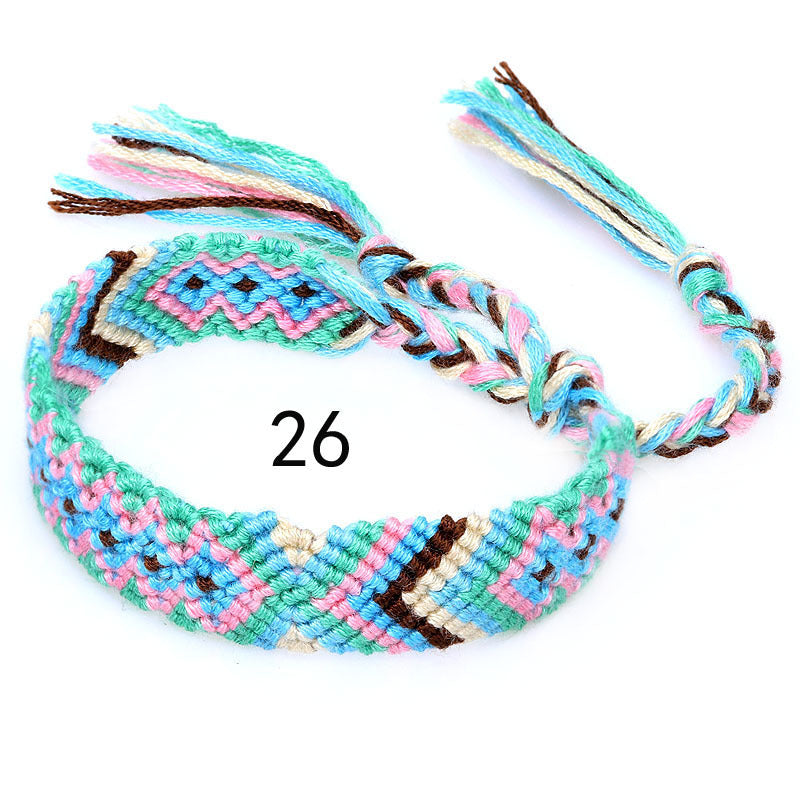 Nepal Ethnic Style Woven Rainbow Bracelet