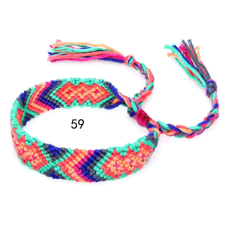 Nepal Ethnic Style Woven Rainbow Bracelet