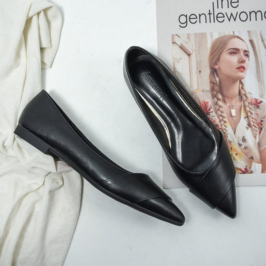 Sharp Pointed Flat Shoes Are Versatile For Women