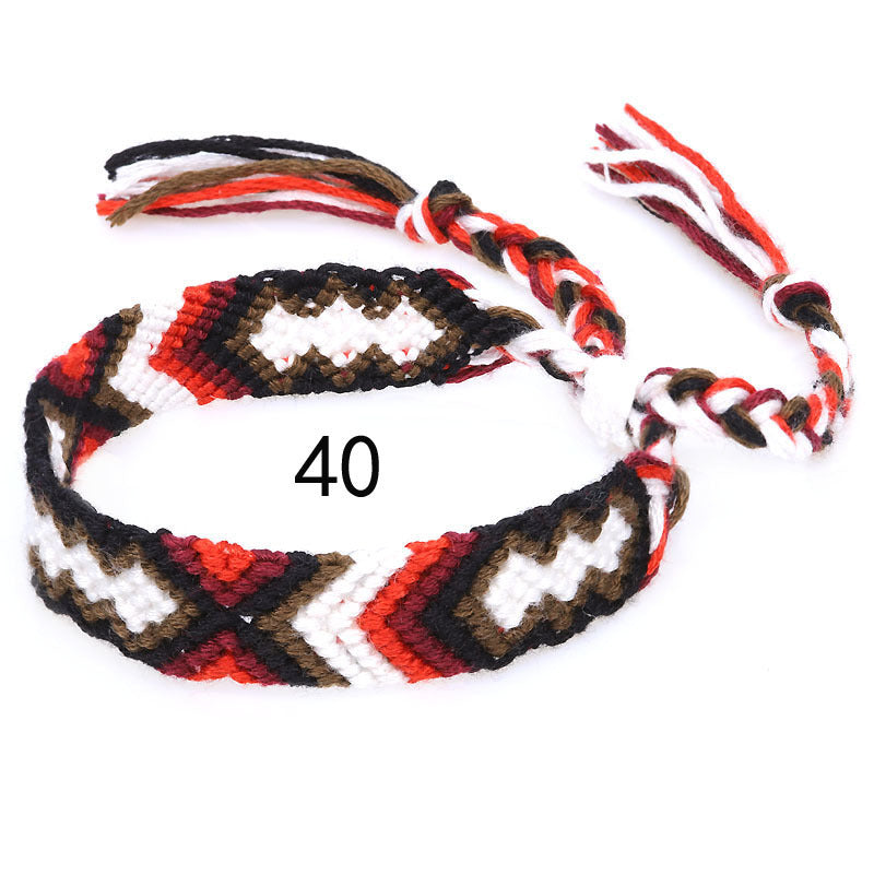 Nepal Ethnic Style Woven Rainbow Bracelet