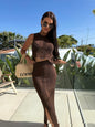 Women's Fashion New Beach Front Slit Suit