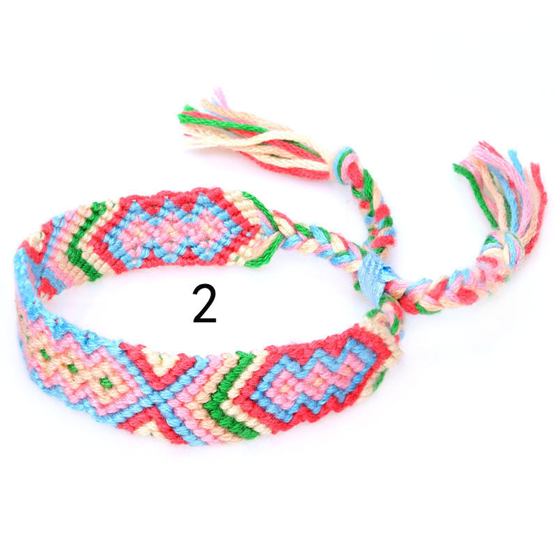 Nepal Ethnic Style Woven Rainbow Bracelet