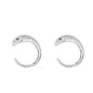European And American Luxury Zircon Snake Stud Earrings