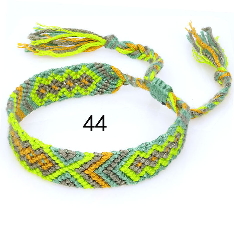 Nepal Ethnic Style Woven Rainbow Bracelet