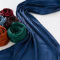 Solid Color Thin Travel Sun Protection Shawl Linen Plain Satin Scarf