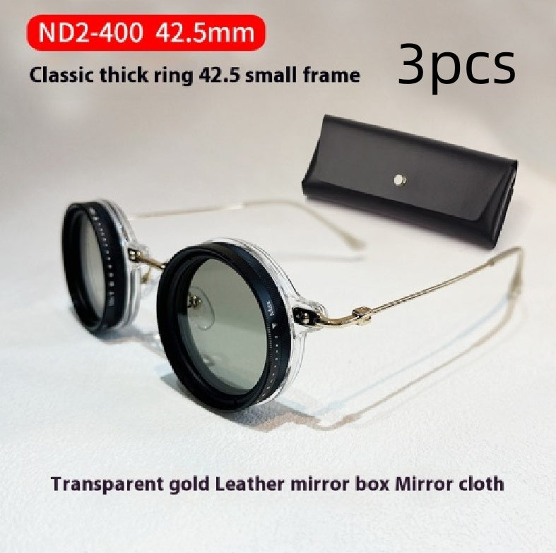 Glasses Box Adjustable Light Reduction 9 Gear Glasses UV Protection