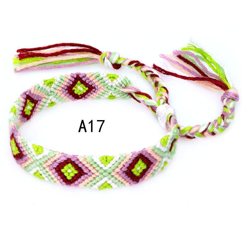 Nepal Ethnic Style Woven Rainbow Bracelet