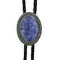 Jade Gem Bolo Tie Polo Neckline Rope Necklace