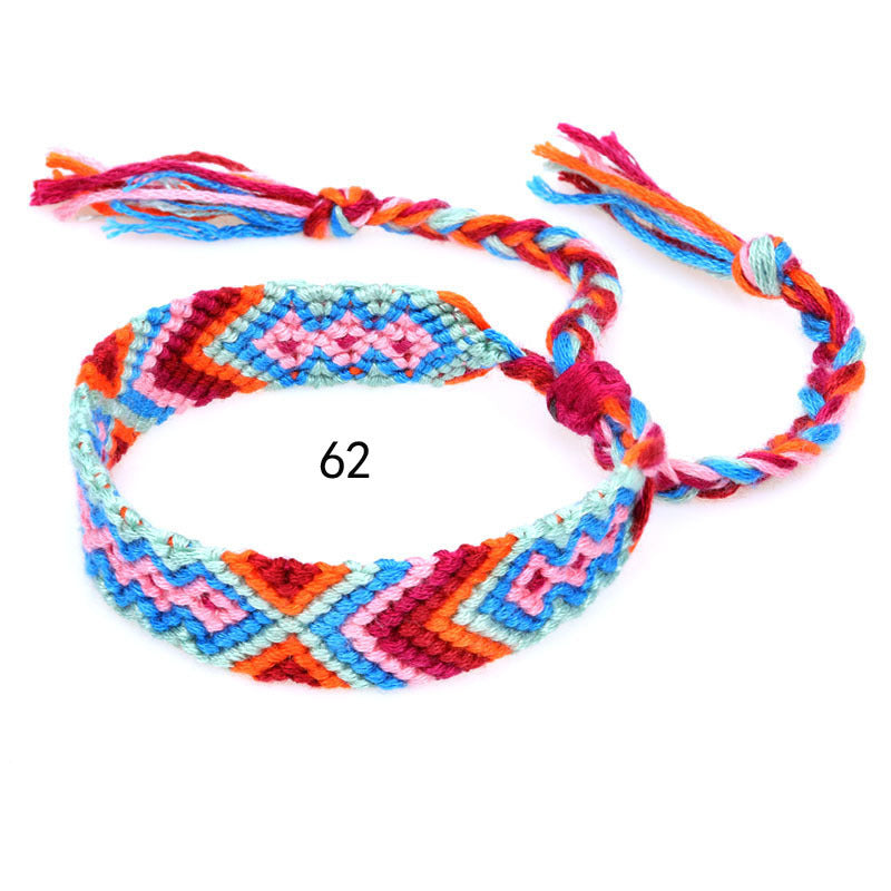 Nepal Ethnic Style Woven Rainbow Bracelet