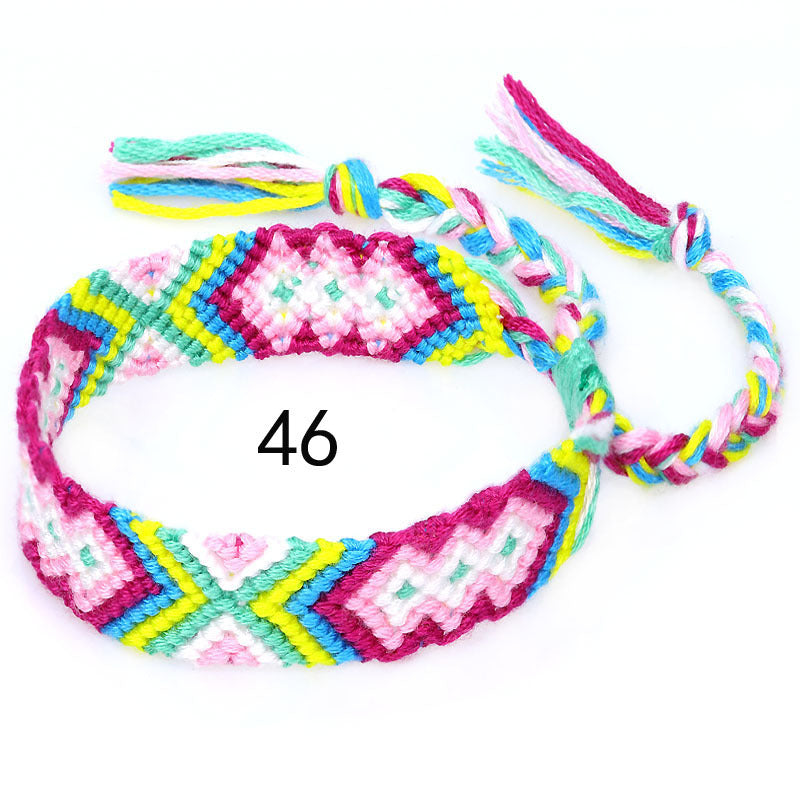 Nepal Ethnic Style Woven Rainbow Bracelet
