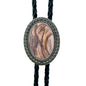 Jade Gem Bolo Tie Polo Neckline Rope Necklace